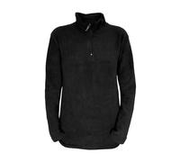 Heat Holders Ladies Microfleece 1/4 Zip Thermal Underwear Long Sleeve Top - Large - Black