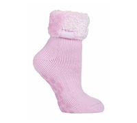 Heat Holders Ladies Non Slip Thermal Low Cut Ankle Slipper Bed Socks with Grips - 4-8 UK - HHL08
