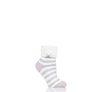 HEAT HOLDERS Ladies Sleep Turn Over Cuff Socks Pack of 1 Cream 4-8