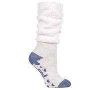 HEAT HOLDERS - Ladies Soft Fluffy Slouch Top Non Slip Slipper Thermal Bed Socks
