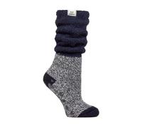 HEAT HOLDERS - Ladies Soft Fluffy Slouch Top Non Slip Slipper Thermal Bed Socks with Grippers