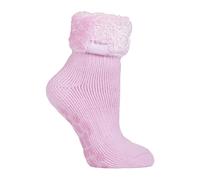 Heat Holders - Ladies Soft Fluffy Thermal Low Cut Lounge Bed Slipper Socks