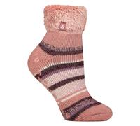 Ladies Soft Stripe Lounge Socks for Winter