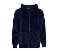 Heat Holders Ladies Soul Warming Soft Fleece Snoodie Hoodie for Winter - L - Navy