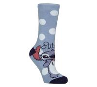 HEAT HOLDERS Ladies Stich Patterned Thermal Novelty Socks TOG 1.6 Thick Warm Character Socks for Winter (4-8, Stitch)