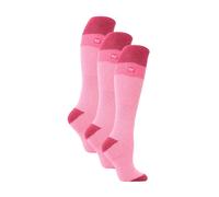 Heat Holders 3 Pack Ladies Winter Thermal Long Knee High Ski Socks - Black