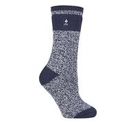 HEAT HOLDERS - Ladies Thermal Socks for Winter | Outdoor & Indoor Socks | Cuddly & Fluffy | Gifts for Women (4-7, Soft Navy (Sydney))