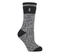 HEAT HOLDERS - Ladies Thermal Socks for Winter | Outdoor & Indoor Socks | Cuddly & Fluffy | Gifts for Women (4-7, Black (Sydney))