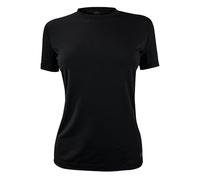 HEAT HOLDERS Ladies Thermal T Shirt for Winter Warm Short Sleeve T Shirt | Fleece Lined Baselayer Top (XS, Black)