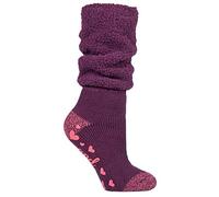 HEAT HOLDERS Ladies Thermal Warm Lounge Bed Socks UK 4-8, EUR 37-42 See Listing - Great Gift ! (Slouch Wine)