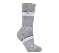HEAT HOLDERS Ladies Thermal Winter Warm Original Twist Socks (Palma Grey)