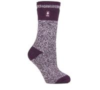 HEAT HOLDERS Ladies Thermal Winter Warm Original Twist Socks (Sydney Plum)