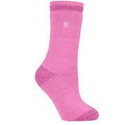 HEAT HOLDERS Ladies Thermal Winter Warm Original Twist Stripe Socks (Abstract Dimensions Twist Heel & Toe)