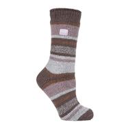 HEAT HOLDERS Ladies Thermal Winter Warm Original Twist Stripe Socks (Cabin Fever Block Twist Stripe)