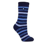 HEAT HOLDERS Ladies Thermal Winter Warm Twist Original Socks (Rosebud 468-NVY)