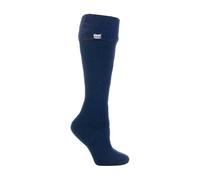 Heat Holders Ladies Thick Extra Long Knee High Thermal Wellington Boot Socks - 4-8 UK - Indigo