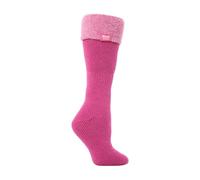 Heat Holders Ladies Thick Extra Long Knee High Thermal Wellington Boot Socks - 4-8 UK - Mulberry