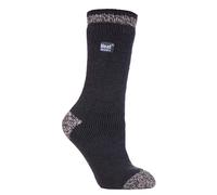 Heat Holders - Ladies Thick Patterned Warm Winter Striped Twist Thermal Socks