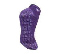 Heat Holders Ladies Thick Warm 2.3 Tog Thermal Low Cut Ankle Slipper Socks - 4-8 UK - Purple