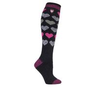 Heat Holders - Ladies Thin Extra Long Knee High 1.6 TOG Patterned Thermal Socks