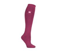 Heat Holders Ladies Thin Extra Long Lightweight Knee High Thermal Socks - Raspberry - 4-8 UK