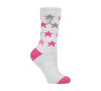 Heat Holders Ladies Thin Lightweight Patterned Casual Winter Warm Thermal Socks - Silver Grey (Nice) - 4-8 UK