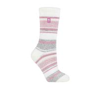 Heat Holders Ladies Twist Patterned Thick Winter Warm Thermal Socks - 4-8 UK - Ivory (Palma)