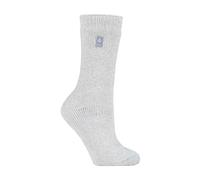 Heat Holders Ladies Twist Patterned Thick Winter Warm Thermal Socks - 4-8 UK - Silver Grey (Vienna)