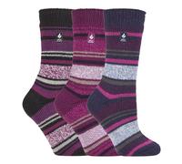 Heat Holders Womens - 3 Pack Multipack Ladies Insulated Thermal Socks for Winter - Barcelona - Multicolour - Size UK 4-8