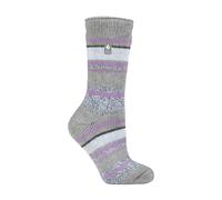 HEAT HOLDERS - Ladies Thermal Socks for Winter | Outdoor & Indoor Socks | Cuddly & Fluffy | Gifts for Women (4-7, Grey (Palma))