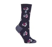 HEAT HOLDERS Ultra Lite - Ladies Thin Lightweight 1.0 TOG Winter Warm Casual Thermal Dress Socks (4-8 uk, Navy (Murcia))