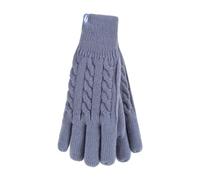 HEAT HOLDERS - Ladies Warm Fleece Lined Knitted Thermal Gloves for Winter | Heat Retaining Layer | Chilly Day Coverage | Hand Protection Accessory | Cold Weather Essential | Everyday Outdoor Kit