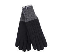 HEAT HOLDERS - Ladies Warm Fleece Lined Knitted Thermal Gloves for Winter | Heat Retaining Layer | Chilly Day Coverage | Hand Protection Accessory | Cold Weather Essential | Everyday Outdoor Kit