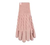 HEAT HOLDERS - Ladies Warm Fleece Lined Knitted Thermal Gloves for Winter | Heat Retaining Layer | Chilly Day Coverage | Hand Protection Accessory | Cold Weather Essential | Everyday Outdoor Kit
