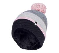 HEAT HOLDERS - Ladies Warm Knit Fleece Lined Winter Warm Hat with Pom Pom | Cold Weather Essential | Commuter Wardrobe | Heat Retaining Layer | Outdoor Headwear | Chilly Day Outfit