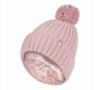 HEAT HOLDERS - Ladies / Womens Knitted Chunky Thermal Pom Pom Bobble Hat