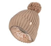HEAT HOLDERS - Ladies / Womens Knitted Chunky Thermal Pom Pom Bobble Hat