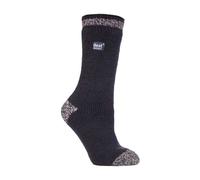 Heat Holders - Ladies / Womens Winter Warm 2.3 TOG Striped Twist Thermal Socks