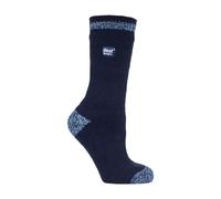 Heat Holders - Ladies / Womens Winter Warm 2.3 TOG Striped Twist Thermal Socks