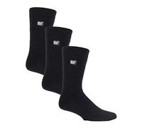 HEAT HOLDERS Lite - 3 Pair Multipack Mens Insulated Thermal Socks for Winter | Thin & Warm Socks for Dress Socks (6-11, Black)
