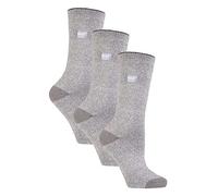 HEAT HOLDERS Lite - 3 Pair Multipack Womens Thermal Socks for Winter | Thin & Warm Socks for Dress Socks (4-8, Silver)