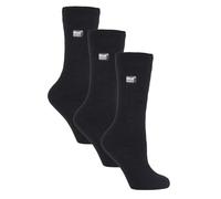 HEAT HOLDERS Lite - 3 Pair Multipack Womens Thermal Socks for Winter | Thin & Warm Socks for Dress Socks (4-8, Black)