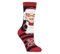 HEAT HOLDERS Ladies Winter Christmas Socks Lite | Novelty Design Cuddly Xmas Socks for Women (4-8, Mrs. Claus)