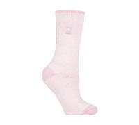 Heat Holders Lite - Womens Insulated Thermal Socks | Multiple Designs Including Argyle Stripes Hearts Stars | Warm Socks for Winter (4-7, Dusted Pink (Venice))