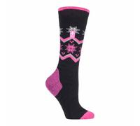 HEAT HOLDERS LITE - Ladies Thermal Ultra Thin Funky Ski Socks - Knee High Length with Padded Heel & Toe