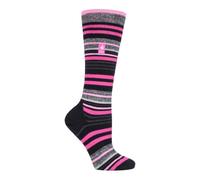 HEAT HOLDERS LITE - Ladies Thermal Ultra Thin Funky Ski Socks - Knee High Length with Padded Heel & Toe
