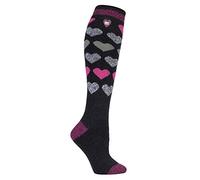 HEAT HOLDERS Lite - Ladies Thin Extra Long Knee High 1.6 TOG Patterned Winter Warm Thermal Socks (4-8 UK, Sutton)