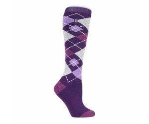 HEAT HOLDERS LITE - Ladies Thin Extra Long Knee High Warm Thermal Socks in Funky Quirky Patterns for Winter