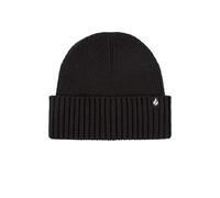 HEAT HOLDERS Lite Ribbed Turnover Hat - Ashwood Unisex 1 Pack Thermal Winter Beanie, Soft Warm Lightweight Insulated Knit Hat for Men & Women, Comfortable Cold Weather Wear One Size Black