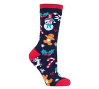 HEAT HOLDERS Lite Winter Warm Thermal Christmas Festive Socks in 2 sizes Mens & Ladies (uk 4-8 eur 37-42, Festive Fun)